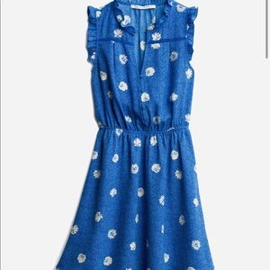 Collective Concept Blue Short ruffled sleeve  Dress